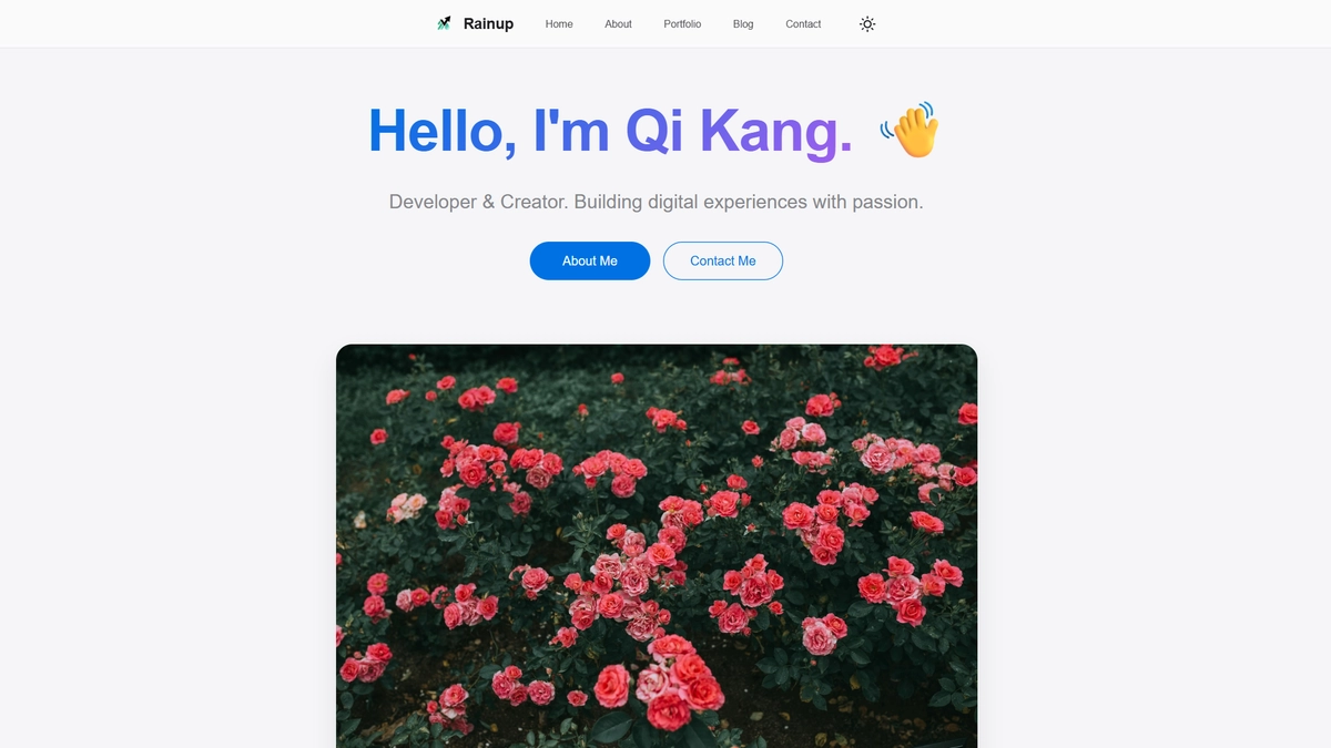 Rainup 个人网站
