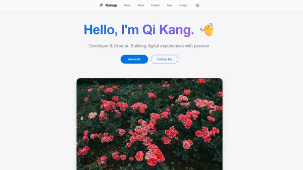 Rainup 个人网站